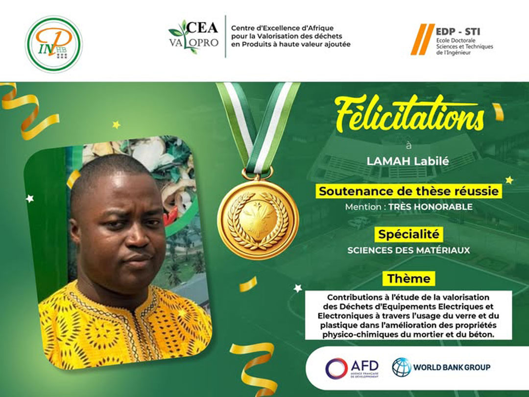 Félicitations Dr. Labilé pour cette belle contribution à la transition écologique et au développement durable de la Côte d'Ivoire et de l’Afrique !