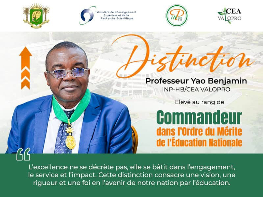 Un Honneur National pour l’Excellence Scientifique et Pédagogique !